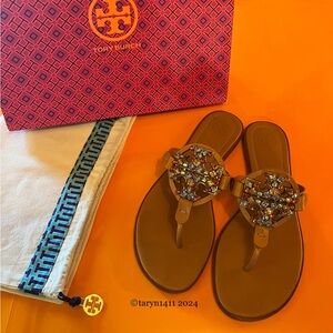 **SOLD** Tory Burch Crystal Miller Sandals